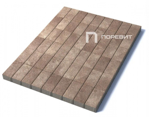 Тротуарная плитка Прямоугольник, Гранит, Хаски, высота 60 мм (100*200)