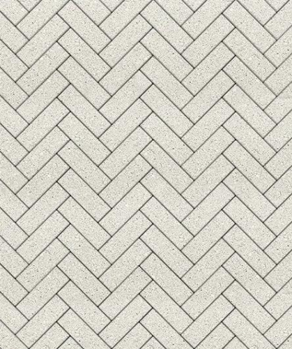 Тротуарная плитка Паркет, Гладкий, Белый, высота 60 мм (180*60)