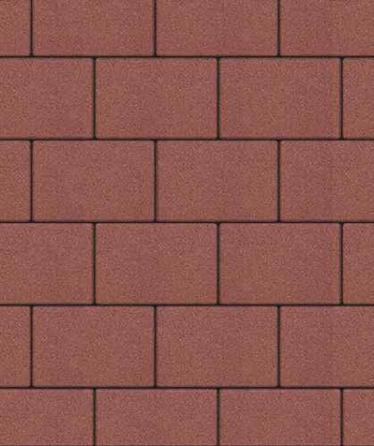 Тротуарная плитка ЛА-ЛИНИЯ, Стандарт, Красный, 300*200, высота 80