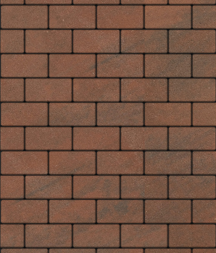 Тротуарная плитка ЛА-ЛИНИЯ, Листопад, Клинкер, 100*200, высота 80