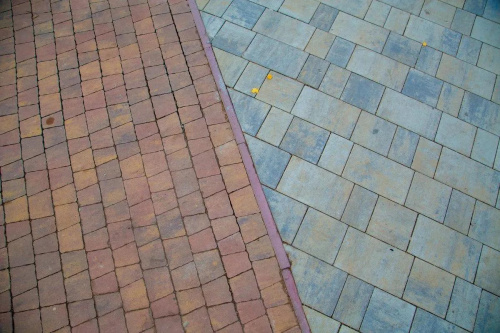 Тротуарная плитка Старый город, Искусственный камень, Базальт, высота 40 мм (160*160; 260*160; 160*100)