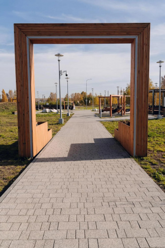 Тротуарная плитка Старый город, Мрамор, Белый с черным, высота 60 мм (160*160; 260*160; 160*100)