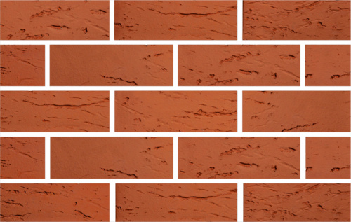 Кирпич красный рустика меланж полуторныйпо цене 31.05 руб./шт