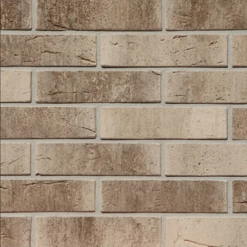 Кирпич санторини акватинта ручная формовка/радиусный одинарный полнотелыйпо цене 300.20 руб./шт