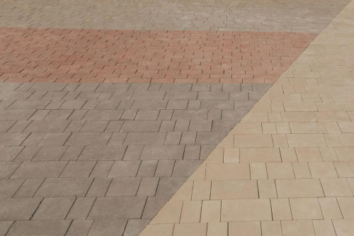 Тротуарная плитка Старый город, Гладкий, Белый, высота 60 мм (160*160; 260*160; 160*100)