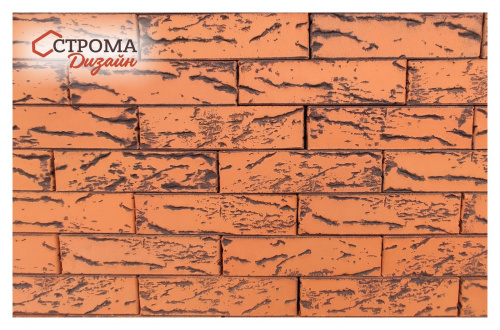 Кирпич лава кора дуба+инкрустация пустотелый одинарныйпо цене 44.62 руб./шт