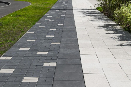 Тротуарная плитка Прямоугольник, Гладкий, Белый, высота 60 мм (100*200)