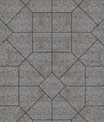 Тротуарная плитка ЛА-ЛИНИЯ, Стоунмикс, Кремовый с черным, 200*280*100, высота 60