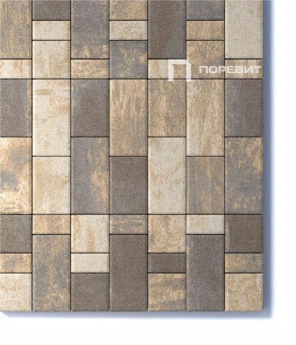 Тротуарная плитка Урбан, Искусственный камень, Доломит, высота 60 мм (70*140; 140*140; 210*140; 280*140)