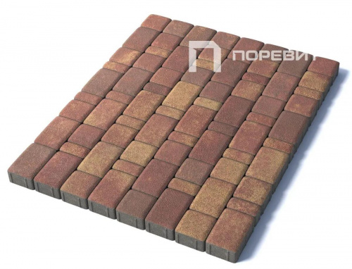 Тротуарная плитка Классико, Гранит, Осень, высота 60 мм (115*172; 115*115; 57*115)