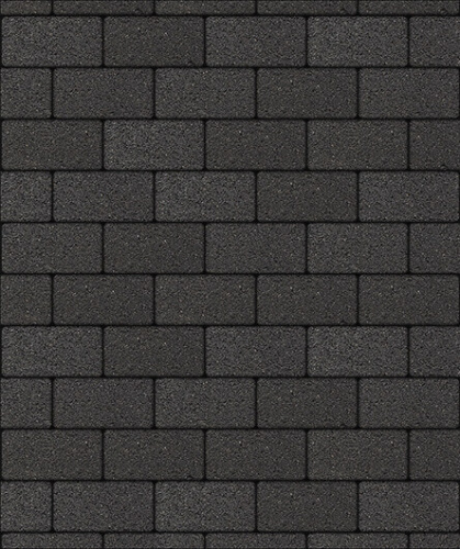 Тротуарная плитка ЛА-ЛИНИЯ, Гранит, Черный, 100*200, высота 60