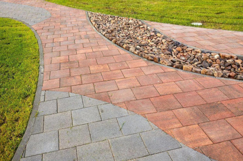 Тротуарная плитка Квадрат, Гранит, Арабская ночь, высота 60 мм (300*300)