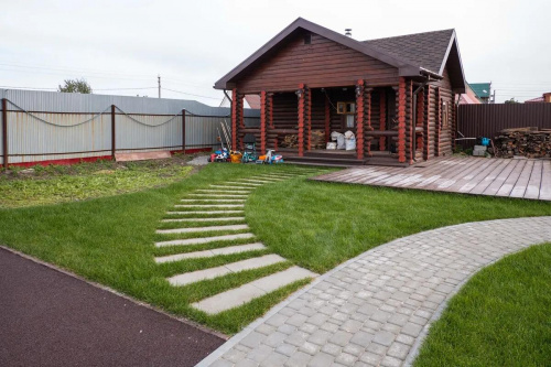 Тротуарная плитка Прямоугольник, Гладкий, Серый, высота 80 мм (600*300)