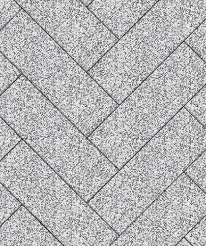 Тротуарная плитка Паркет, Мрамор, Белый с черным, высота 80 мм (360*80)