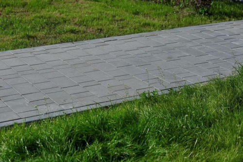 Тротуарная плитка Старый город, Гладкий, Серый, высота 40 мм (160*160; 260*160; 160*100)