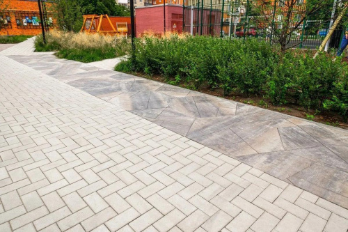 Тротуарная плитка Прямоугольник, Гладкий, Белый, высота 60 мм (100*200)