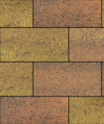 Тротуарная плитка ЛА-ЛИНИЯ, Листопад, Саванна, 600х300, высота 60