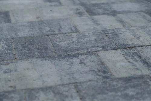 Тротуарная плитка Старый город, Гладкий, Антрацит, высота 60 мм (160*160; 260*160; 160*100)