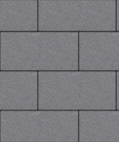 Тротуарная плитка ЛА-ЛИНИЯ, Стандарт, Серый, 600*300, высота 80