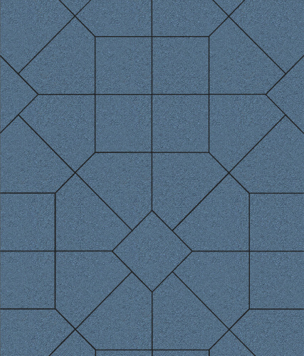 Тротуарная плитка ЛА-ЛИНИЯ, Стандарт, Синий, 200*280*100, высота 60