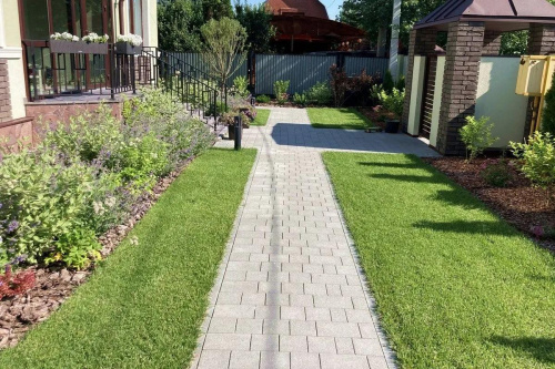 Тротуарная плитка Старый город, Гранит, Серый, высота 60 мм (160*160; 260*160; 160*100)