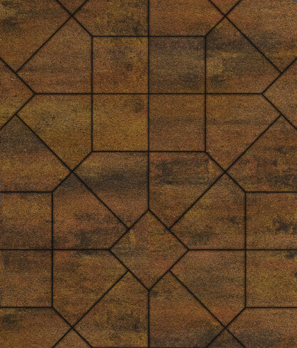 Тротуарная плитка ЛА-ЛИНИЯ, Листопад, Саванна, 200х280х100, высота 60