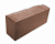 Кирпич красный лосось рустированный (ложковый) одинарный полнотелый