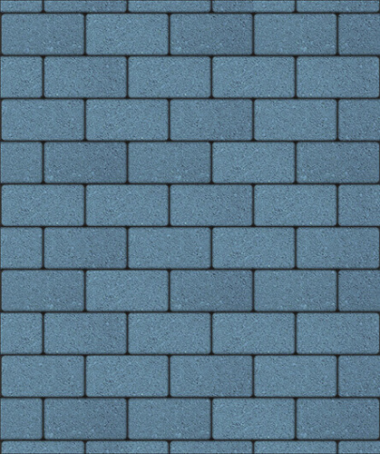 Тротуарная плитка ЛА-ЛИНИЯ, Стандарт, Синий, 100*200, высота 60