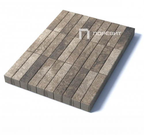 Тротуарная плитка Паркет, Гранит, Старый Замок, высота 80 мм (360*80)