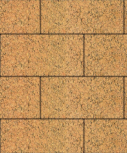 Тротуарная плитка ЛА-ЛИНИЯ, Листопад, Сахара, 600х300, высота 80