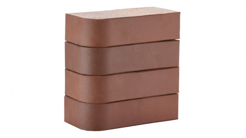 Кирпич коричневый радиусный полнотелый  одинарный гладкийпо цене 117.90 руб./шт