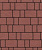 Тротуарная плитка Старый город, Гладкий, Красный, высота 80 мм (160*160; 260*160; 160*100)