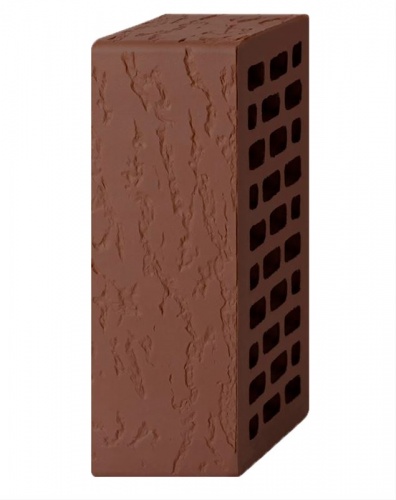 Кирпич темно-коричневый утолщенная стенка дуб пустотелый одинарныйпо цене 0 руб./шт