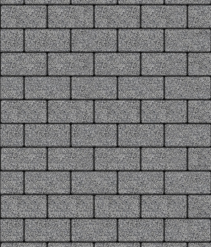 Тротуарная плитка ЛА-ЛИНИЯ, Гранит, Серый с черным, 100*200, высота 60