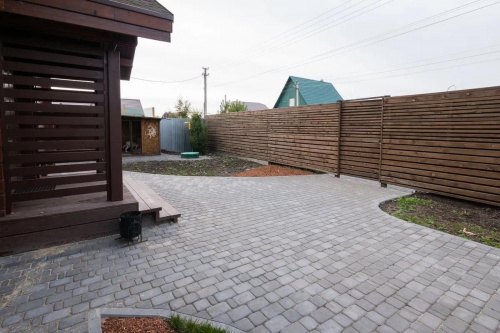 Тротуарная плитка Классико, Гладкий, Серый, высота 60 мм (115*172; 115*115; 57*115)