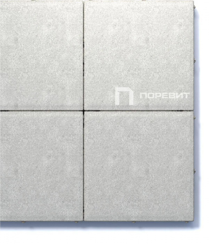 Тротуарная плитка Квадрат, Гладкий, Белый, высота 60 мм (500*500)