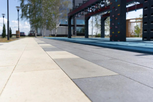 Тротуарная плитка Паркет, Гладкий, Белый, высота 80 мм (600*200)