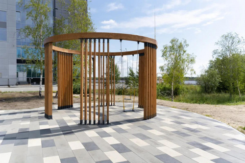 Тротуарная плитка Паркет, Гладкий, Серый, высота 80 мм (600*200)