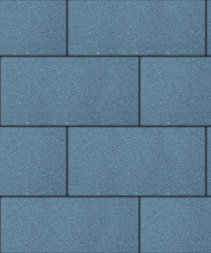 Тротуарная плитка ЛА-ЛИНИЯ, Стандарт, Синий, 600*300, высота 80