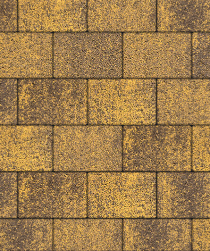 Тротуарная плитка ЛА-ЛИНИЯ, Листопад, Янтарь, 300х200, высота 80