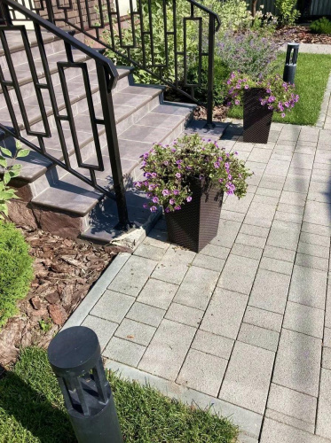 Тротуарная плитка Старый город, Гранит, Серый, высота 60 мм (160*160; 260*160; 160*100)