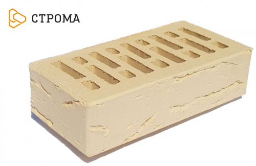 Кирпич слоновая кость кора дуба пустотелый одинарныйпо цене 36.15 руб./шт