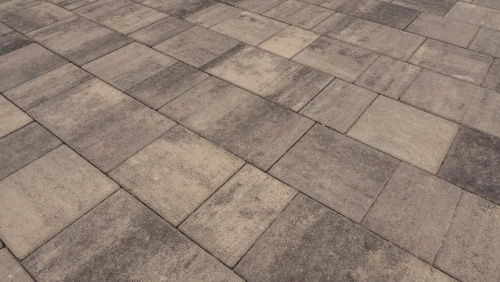 Тротуарная плитка Старый город, Гладкий, Антрацит, высота 60 мм (160*160; 260*160; 160*100)