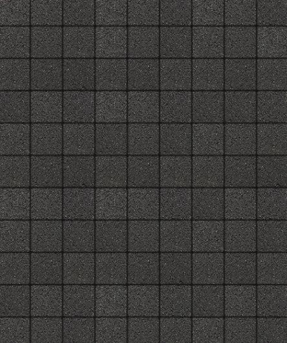 Тротуарная плитка Квадрат, Гладкий, Черный, высота 60 мм (100*100)