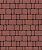 Тротуарная плитка Классико, Гладкий, Красный, высота 60 мм (115*172; 115*115; 57*115)