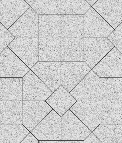 Тротуарная плитка ЛА-ЛИНИЯ, Гранит, Белый, 200*280*100, высота 60