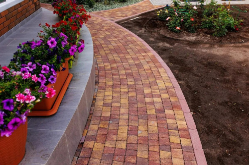 Тротуарная плитка Абрис, Гранит, Осень, высота 60 мм (73*91; 83*91; 93*91; 103*91; 113*91)