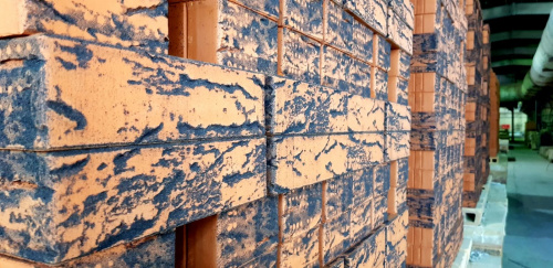 Кирпич лава кора дуба+инкрустация пустотелый одинарныйпо цене 44.62 руб./шт