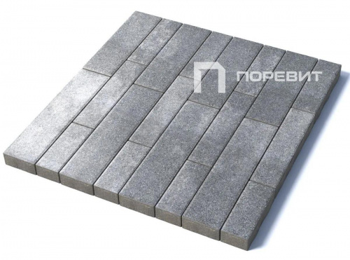 Тротуарная плитка Регата, Искусственный камень, Шунгит, высота 60 мм (280*120; 360*120; 480*120; 480*160; 640*160)