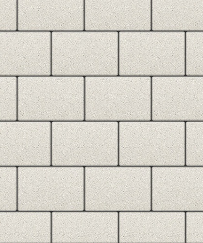 Тротуарная плитка ЛА-ЛИНИЯ, Гранит, Белый, 300*200, высота 80